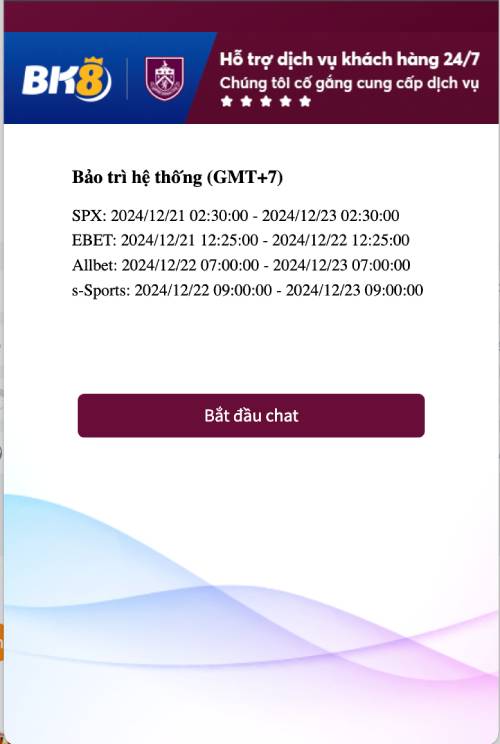 Live Chat bk8